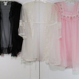 Lot of Vintage Short Peignoirs/Robes/Bedjacket